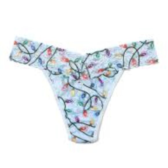 Decked Out Festive Lights Hanky Panky Original Rise Thong - Picture 2 of 3